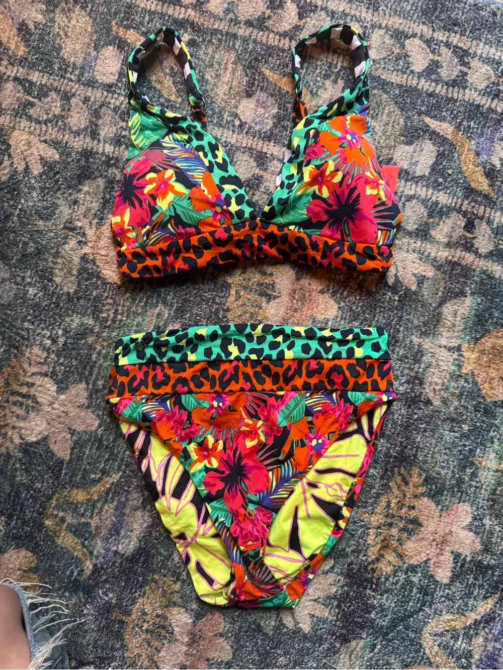 Maaji Tropical Floral Two-Piece Swimsuit in Multicolor
